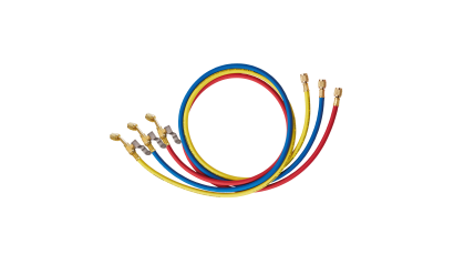 3er-Füllschlauch Set mit Ventil 1/4" - 1/4" SAE