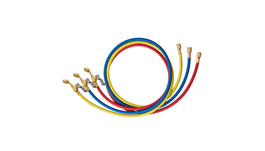 3er-Füllschlauch Set mit Ventil 1/4" - 5/16" SAE