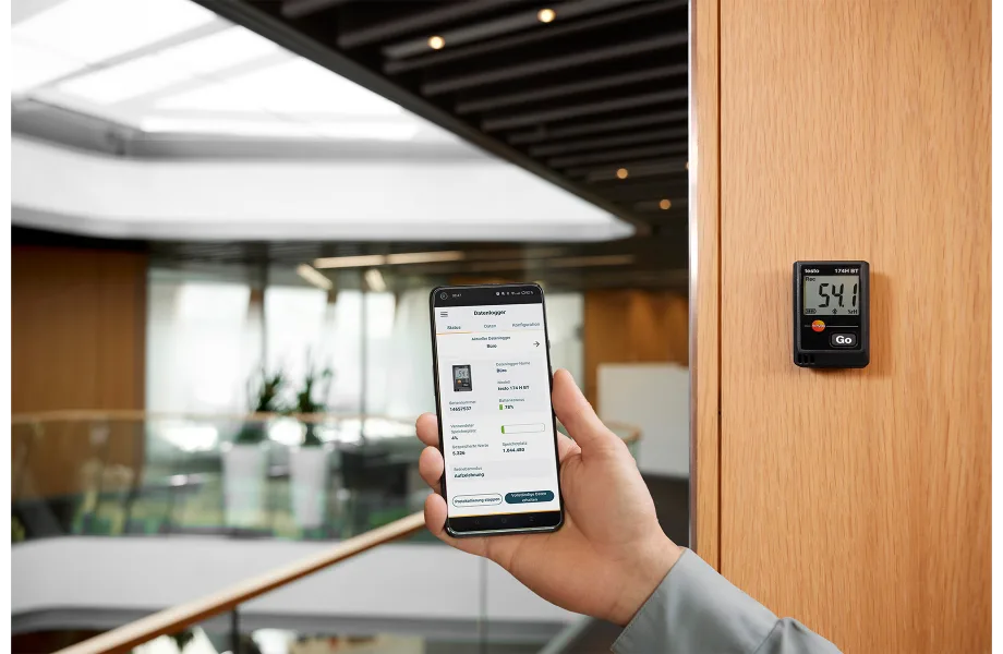 testo 174 H BT - Mini-Datenlogger für Temperatur und Feuchte mit Bluetooth® und App-Anbindung