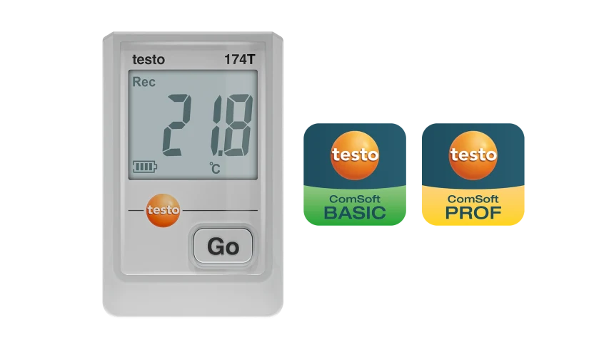 testo 174 T - Mini-Temperatur-Datenlogger mit USB-C und PC-Software