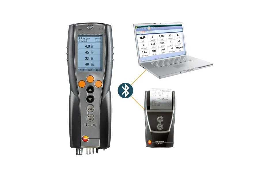 testo 340 - Abgasanalysegerät für die Industrie