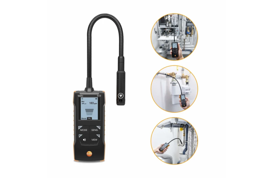 testo 513 - Gaslecksuchgerät mit flexiblem Messfühler