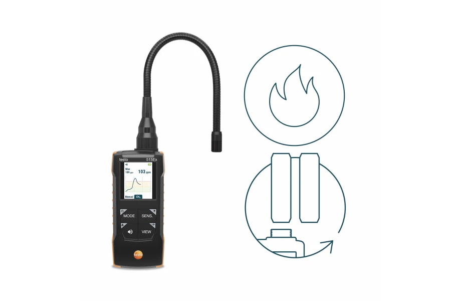 testo 515 Ex - Kombi-Leckagedetektor – Gas