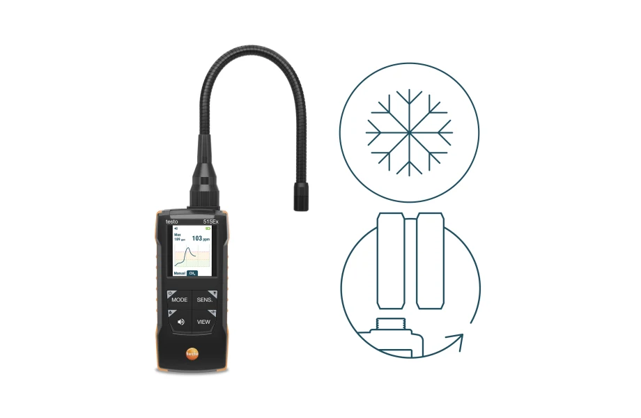 testo 515 Ex - Kombi-Leckagedetektor – Gas und Kältemittel
