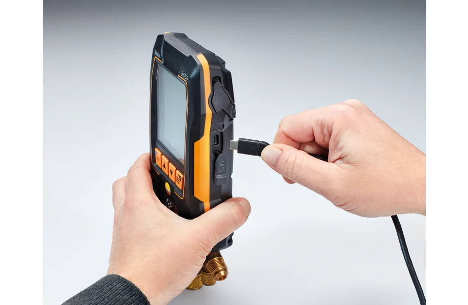 testo 558s Smart Vakuum Set mit Füllschläuchen - Smarte digitale Monteurhilfe mit kabellosen Temperatur- und Vakuum-Sonden und 4er-Füllschlauchsatz